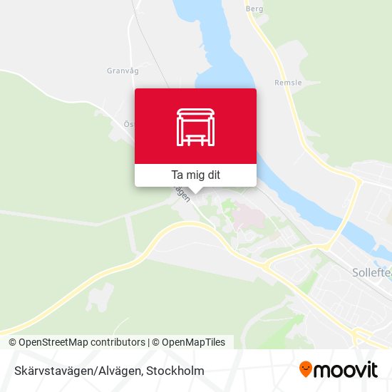 Skärvstavägen/Alvägen karta