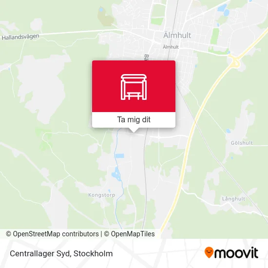 Centrallager Syd karta