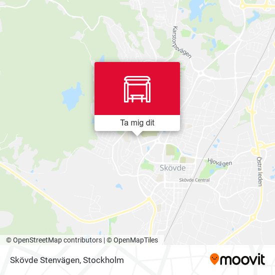 Skövde Stenvägen karta