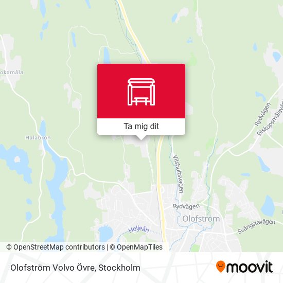 Olofström Volvo Övre karta