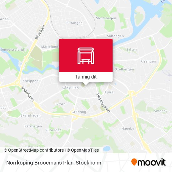 Norrköping Broocmans Plan karta