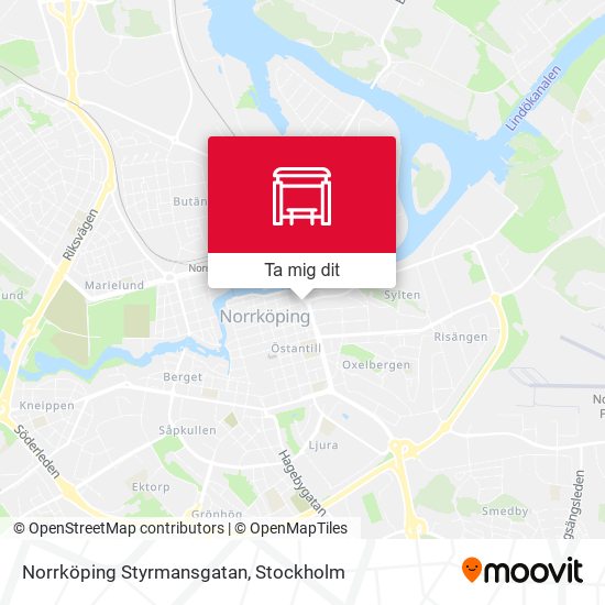 Norrköping Styrmansgatan karta