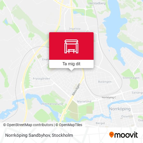 Norrköping Sandbyhov karta