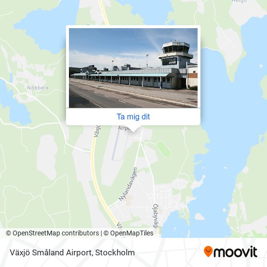 Växjö Småland Airport karta