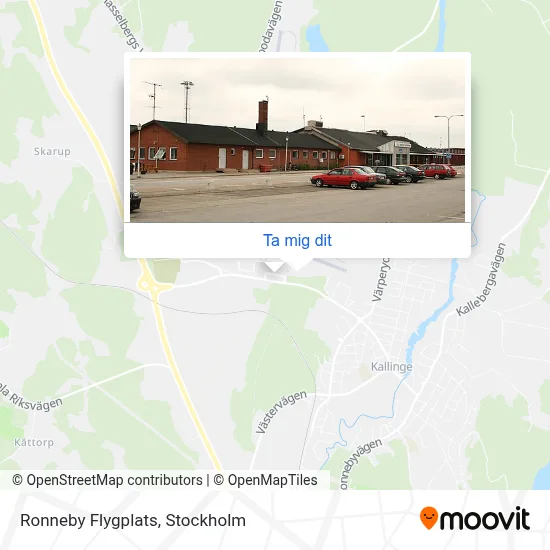 Ronneby Flygplats karta