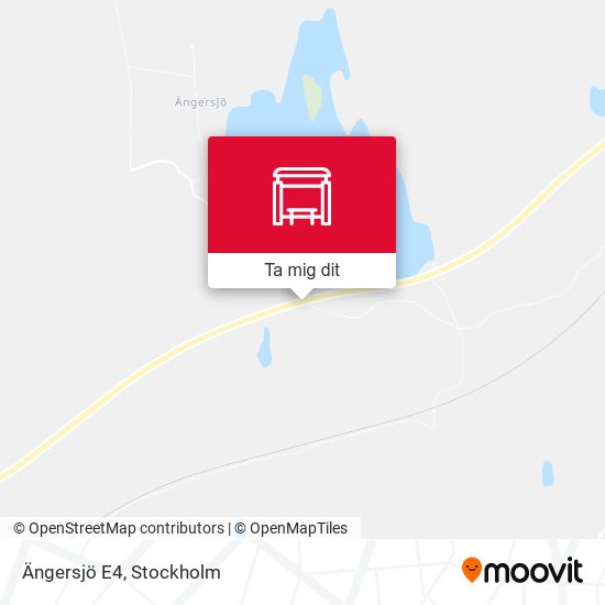 Ängersjö E4 karta