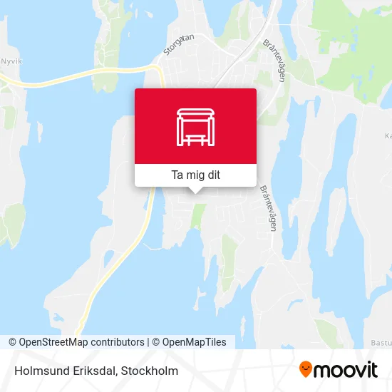 Holmsund Eriksdal karta