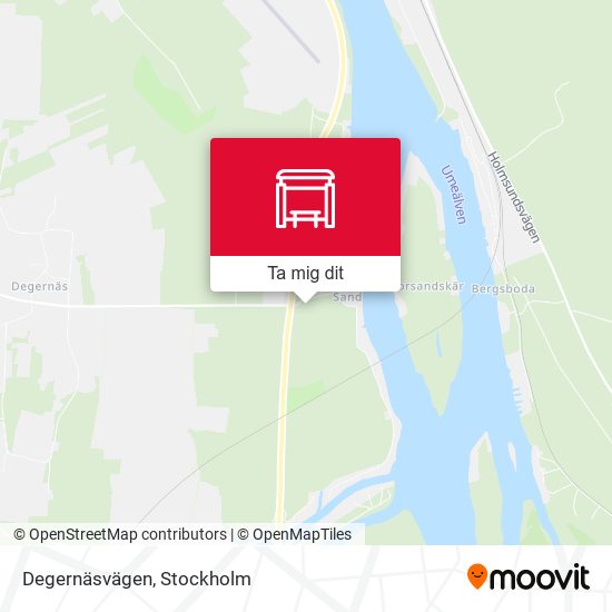 Degernäsvägen karta
