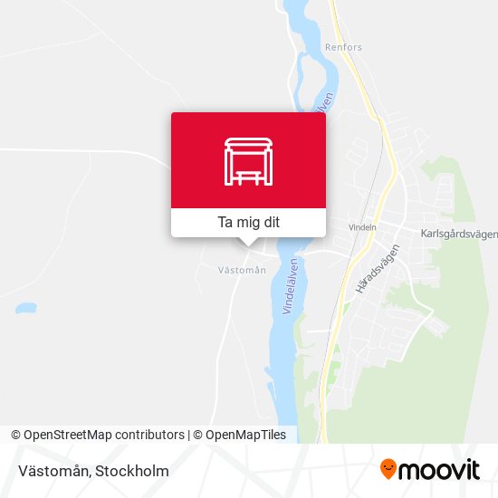 Västomån karta