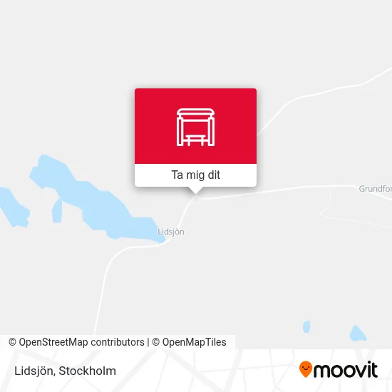 Lidsjön karta