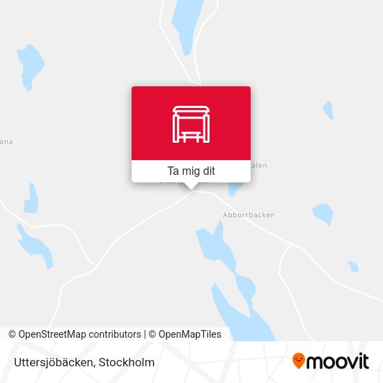 Uttersjöbäcken karta