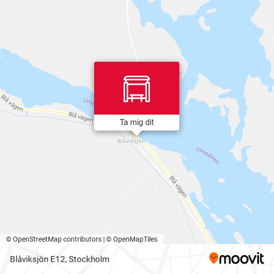 Blåviksjön E12 karta