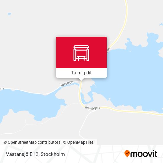 Västansjö E12 karta