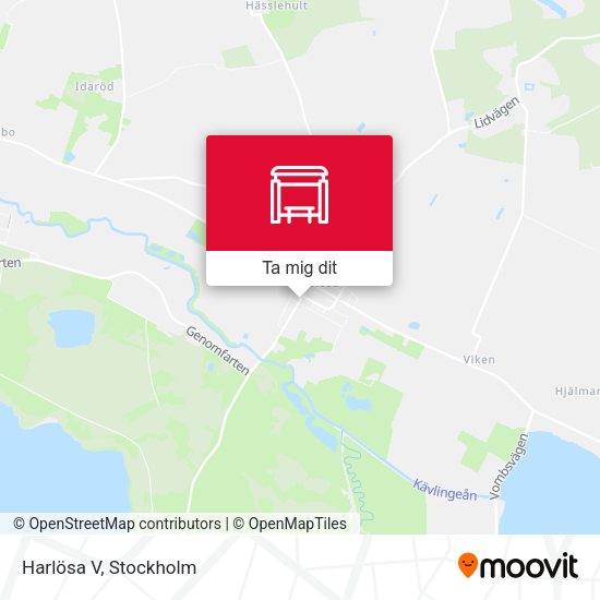 Harlösa V karta