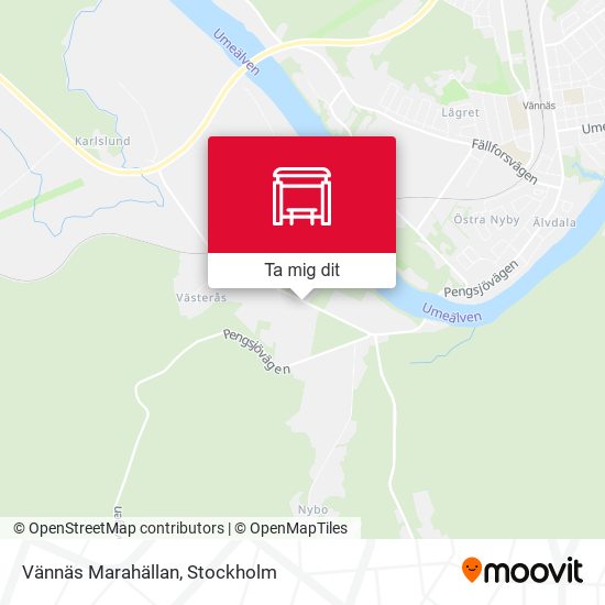 Vännäs Marahällan karta