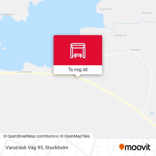 Varuträsk Väg 95 karta