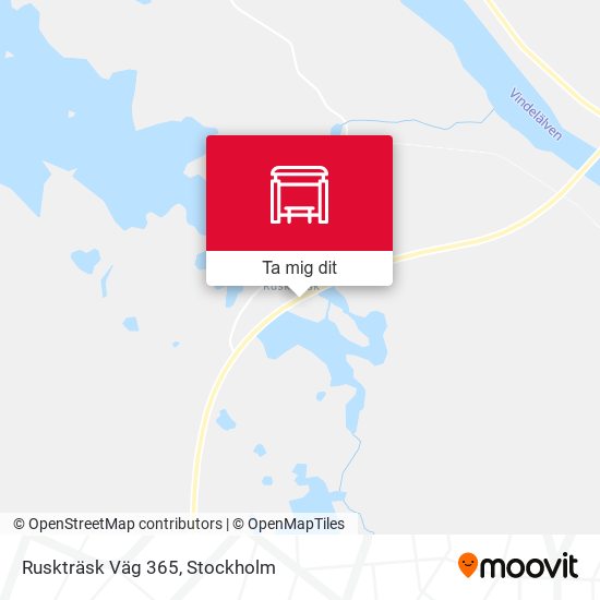 Ruskträsk Väg 365 karta