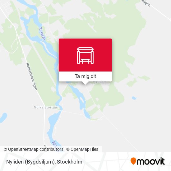 Nyliden (Bygdsiljum) karta