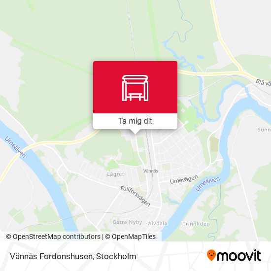 Vännäs Fordonshusen karta