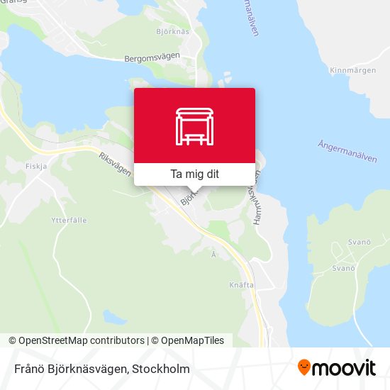 Frånö Björknäsvägen karta