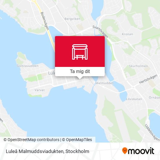 Luleå Malmuddsviadukten karta