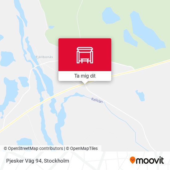 Pjesker Väg 94 karta