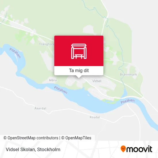 Vidsel Skolan karta