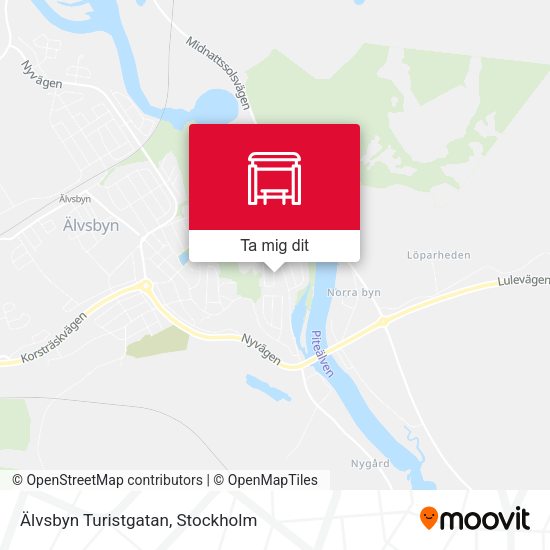 Älvsbyn Turistgatan karta