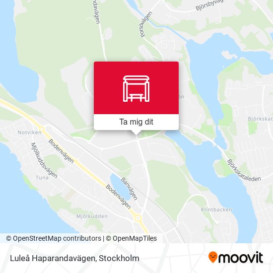 Luleå Haparandavägen karta