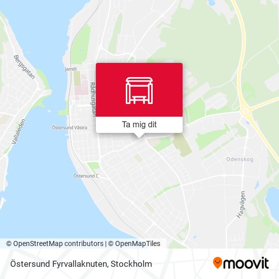 Östersund Fyrvallaknuten karta