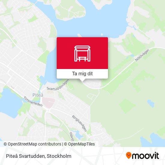 Piteå Svartudden karta