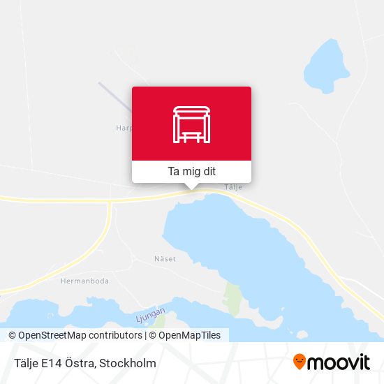 Tälje E14 Östra karta
