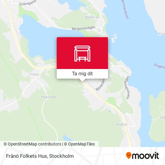 Frånö Folkets Hus karta