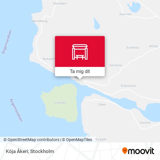 Köja Åkeri karta
