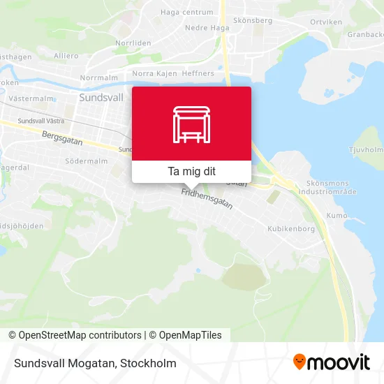 Sundsvall Mogatan karta