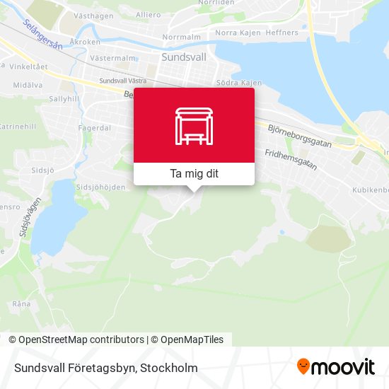 Sundsvall Företagsbyn karta