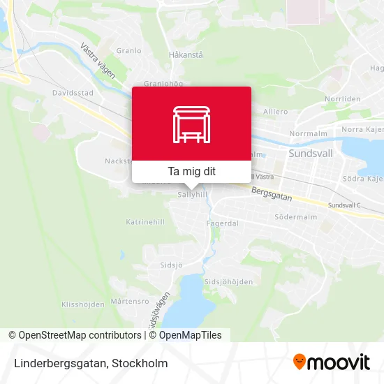 Linderbergsgatan karta