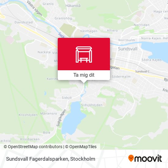 Sundsvall Fagerdalsparken karta