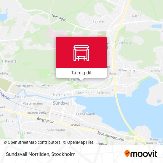 Sundsvall Norrliden karta