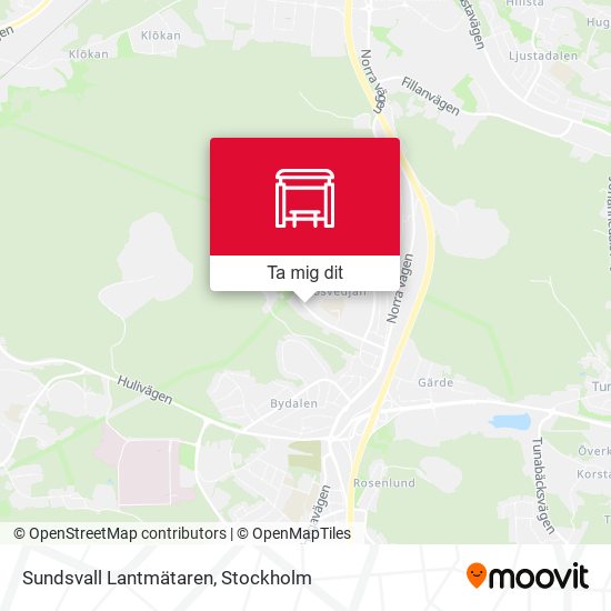 Sundsvall Lantmätaren karta