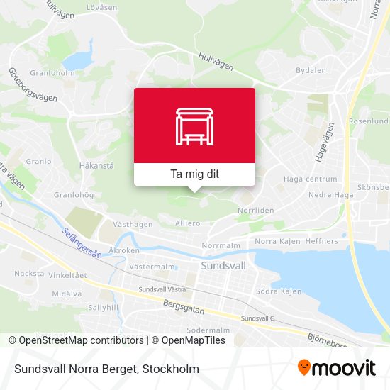 Sundsvall Norra Berget karta