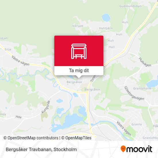 Bergsåker Travbanan karta