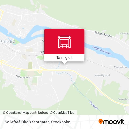 Sollefteå Okq8 Storgatan karta