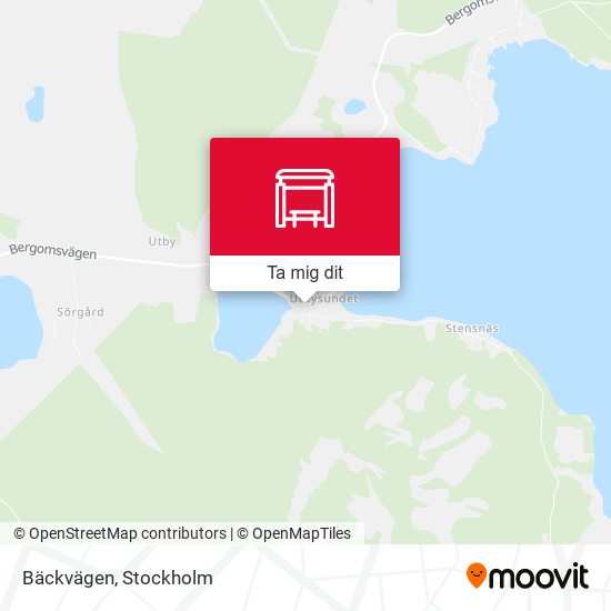 Bäckvägen karta