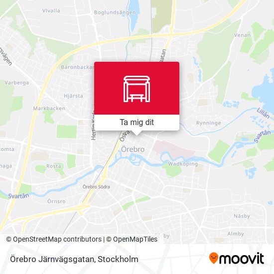 Örebro Järnvägsgatan karta