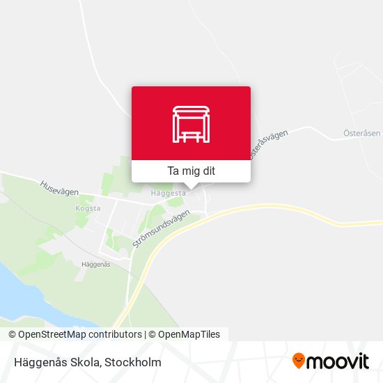 Häggenås Skola karta