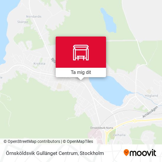 Örnsköldsvik Gullänget Centrum karta