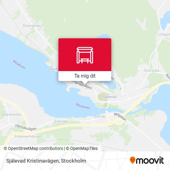 Själevad Kristinavägen karta
