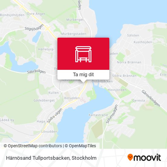 Härnösand Tullportsbacken karta
