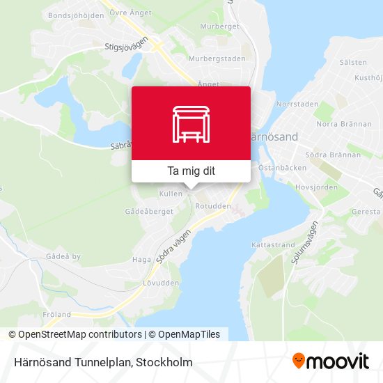 Härnösand Tunnelplan karta